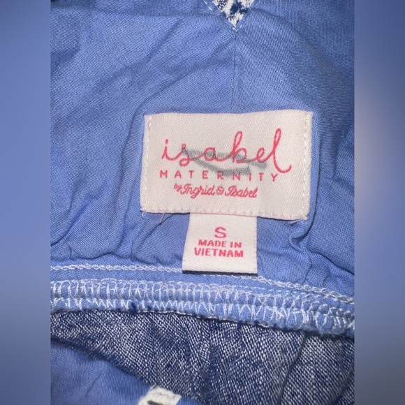 Isabel Maternity Sleeveless Top With embroidered details Size Small EUC - Picture 4 of 5